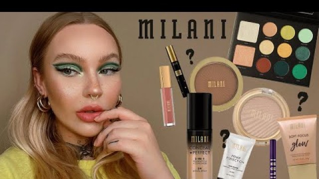 'full face using only milani / makeup tutorial/review'