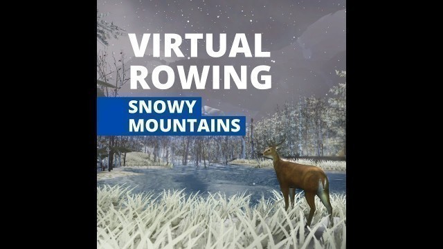 'HOLOFIT Virtual Rowing: Exploring Snowy Mountains [VR Fitness Gameplay]'