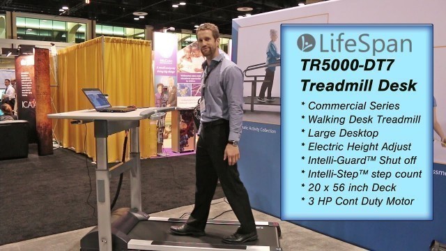 'LifeSpan Fitness TR5000-DT7 Treadmill Desk | Fitness Expo 2014 | Smart Review'