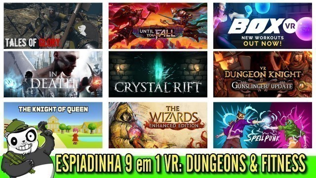 'Dungeon & Fitness: Espiadinha VR 9 em 1 Julho de 2020 - Tales of Glory Untill You Fall e Box VR e +'