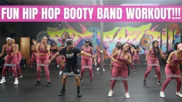 'Fun Hip Hop Booty Band Workout | Hip Hop Home Glute Workout'