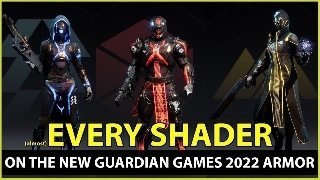 'EVERY SHADER on the GUARDIAN GAMES 2022 Armor'