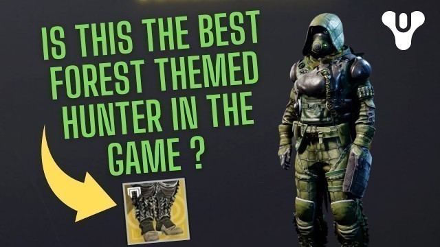 'DESTINY 2 FASHION HOW TO MAKE A FOREST THEMED HUNTER USING (FOREST RANGER EXOTIC ORNAMENT)'