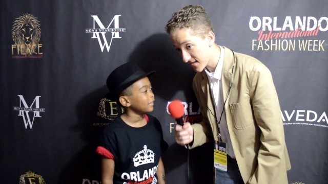 'Teen Reporter Nickolas Wolf interviews Nathaniel - Orlando Fashion Week'