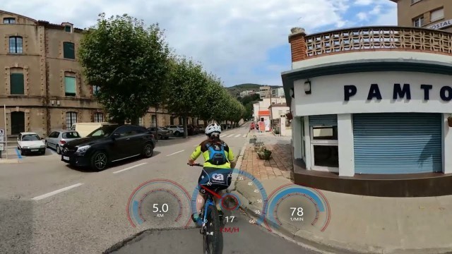 '30 minute Virtual Cycling 360° VR Fat Burning Workout Coast Road Spain Garmin Part 2'