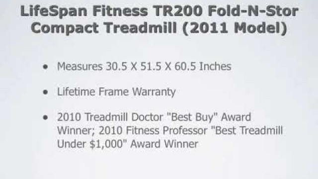 'LifeSpan Fitness TR200 Treadmill Review'