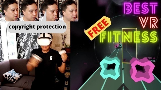 'Oculus Quest FREE VR Fitness Game 15,000 songs, No Download - Calories burned after 30mins'