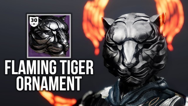 'Flaming Tiger Mask Ornament! Vidmaster Seal Reward Showcase + How To Make It Glow!'