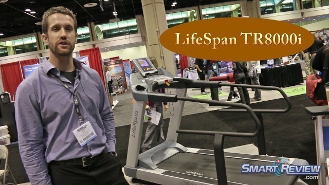 'LifeSpanTR8000i Commercial Medical Treadmill | Fitness Expo | Negative Decline | Reverse Direction'