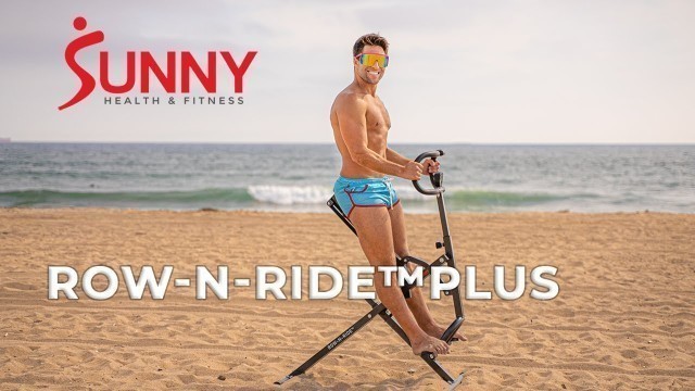 'Row-N-Ride™ Plus Assisted Squat Machine | Sunny Health & Fitness'