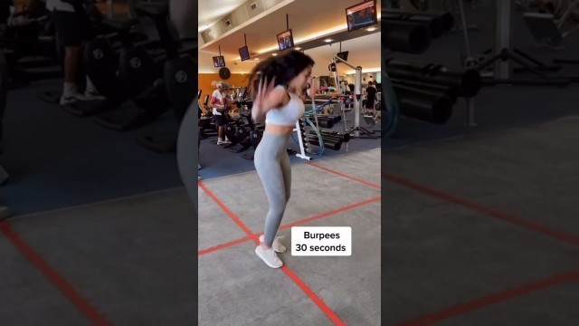 'Burpees And High Knees Jump Squats In Fitness Moment #short #fitness #smileyshort2m'