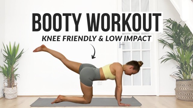 '10 MIN BOOTY WORKOUT - Knee Friendly, Low Impact (10 exercises to help grow your booty at home)'