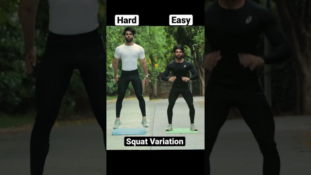 'Easy vs Hard Squat | Saurabh Fitness | #youtubeshorts #shorts'