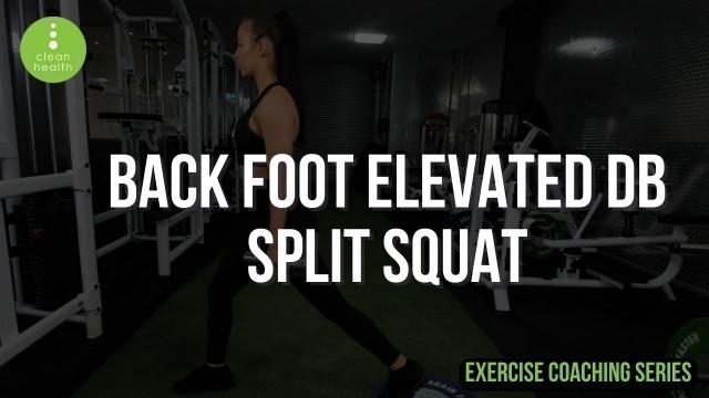 'Exercise Coaching Series - Back Foot Elevated DB Split Squat'