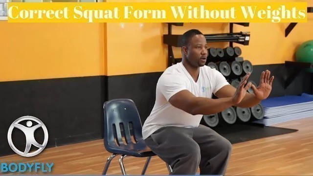 'Correct Squat Form Without Weights'