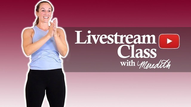 'HIIT Cardio Workout With Weights & Core/Abs Exercises For Seniors | Livestream'