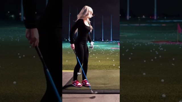 'Girlfriend tries golf ⛳️ #fitness #gym #gymmotivation #couple #aesthetic #diet #goals #golf'