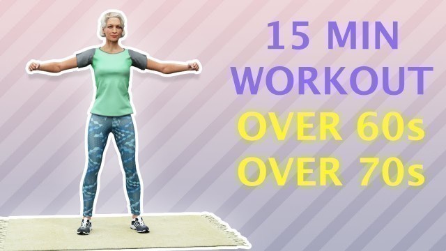 '15 Min Senior Workout At Home - Over 60s and 70s Exercises'