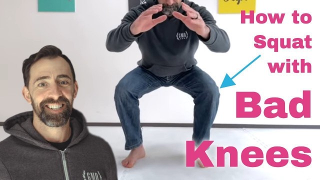 'Squatting with Bad Knees - 6 Mobility Exercises to Squat Deeper'