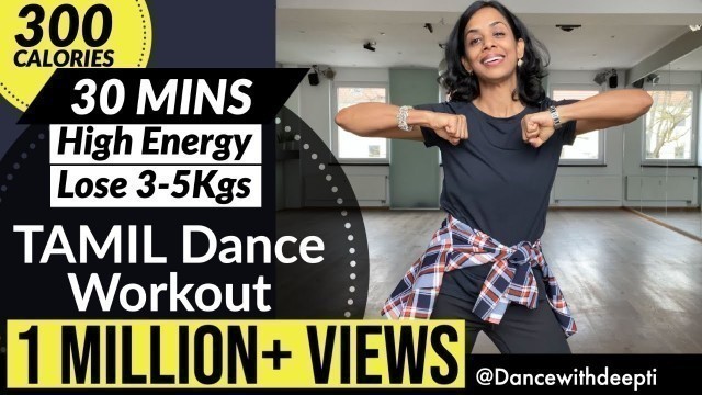 'Tamil Dance Workout To Lose Weight | Fat Burn Cardio'