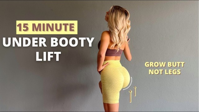 '15 MIN. UNDER BOOTY LIFT WORKOUT + ANKLE WEIGHTS / mat based pilates'