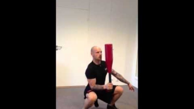 'Tengu Fitness- 45lb(20 kg) clubbell one handed order squat'