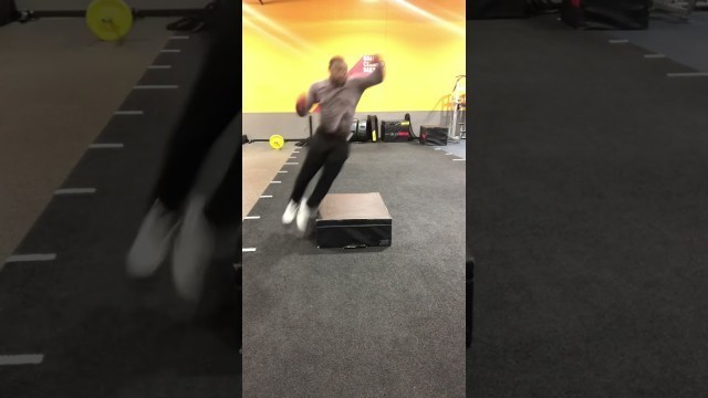 'Gym Workout Video “Jumping” (Sideways On Box Jumps)'