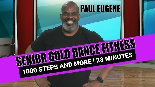 'Senior Gold Dance Fitness Cardio Low Impact Aerobics Workout! Easy Exercises. 1000 Steps and More.'