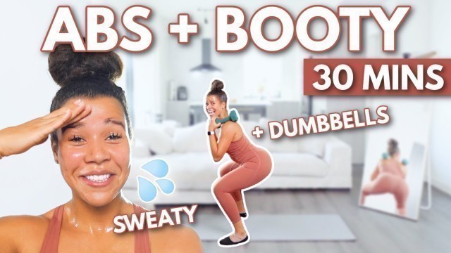 '30 MIN Dumbbell Abs and Booty'