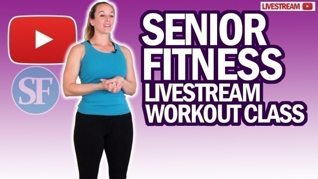 'Senior Fitness Workout With Resistance Bands And Playground Ball | Livestream'