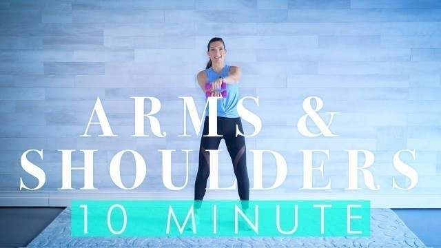 'Senior and beginner Workout 10 minute ARMS & SHOULDERS with light Weights'