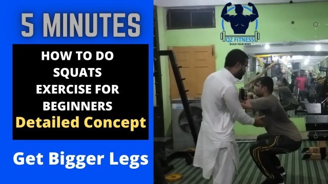 'How To Do Squats Exercise For Beginners | Hindi/Urdu | (Men/Women) | QZ Fitness Talk'