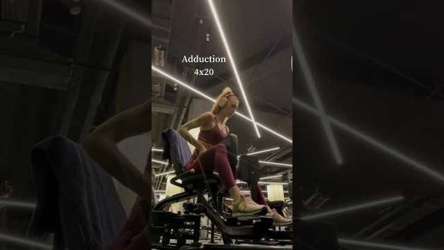 'My booty workout at gym