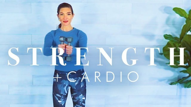 'Cardio and Weight Training Workout // Low Impact Intervals for Beginners & Seniors'