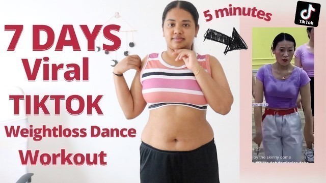 'VIRAL TIKTOK WEIGHTLOSS DANCE WORKOUT FOR 7 DAYS'