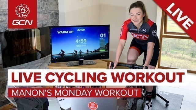 'LIVE Cycling Workout | Manon\'s Monday Indoor Training Session - StayHome & Cycle #WithMe'