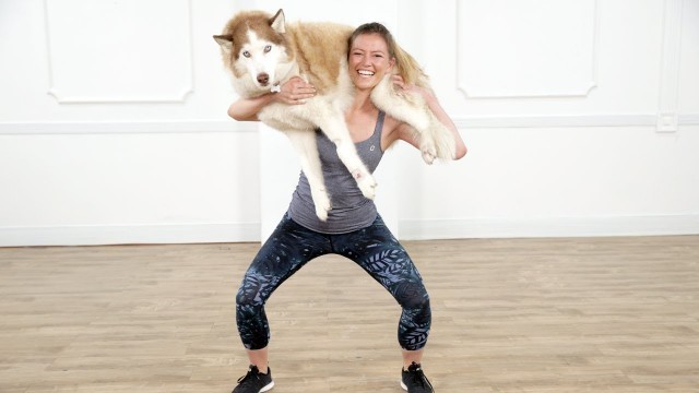 'Squat Your Dog Fitness Challenge | Class FitSugar'