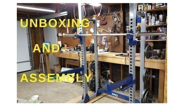 'Fitness Gear Pro Half Squat Rack Unboxing And Assembly'