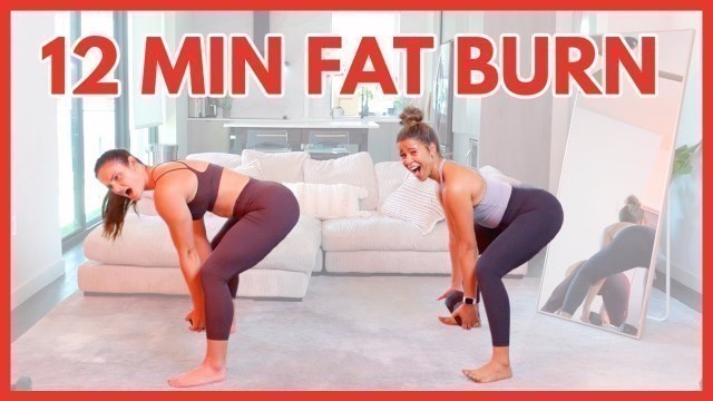 'Dumbbell Legs & Booty Workout (12 MIN FAT BURN)'