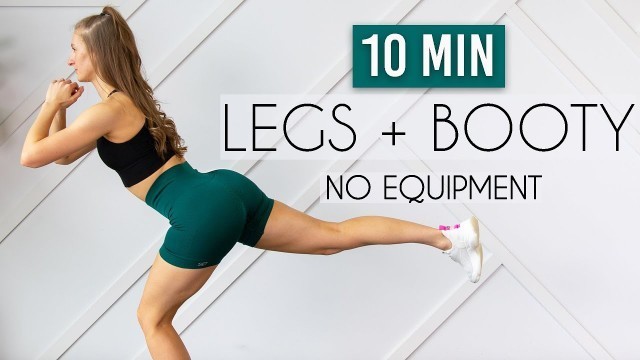 '10 MIN LEG/BOOTY/THIGH WORKOUT (No Equipment Killer Legs)'