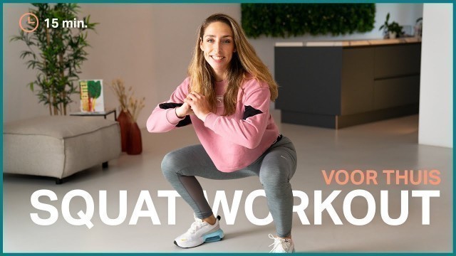 'De meest effectieve en korte squat workout voor je benen en billen | The Joy workout'