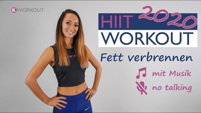 'HIIT WORKOUT Fett verbrennen 2020 / no talking / mit Musik | Katja Seifried'