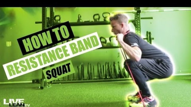 'How To Do A RESISTANCE BAND SQUAT | Exercise Demonstration Video and Guide'