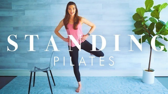 'Pilates Exercises  for Beginners & Seniors // All Standing 20 minute Workout'