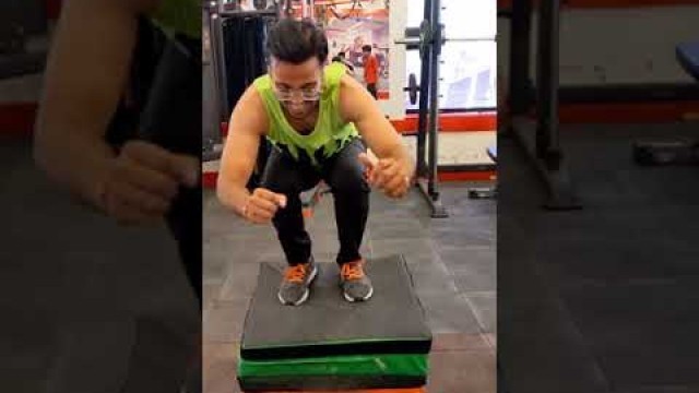 'Box Jumping 15×5 sets | Best Fat Burn Excercise | Fitness Video | My Body Transformation Time #short'