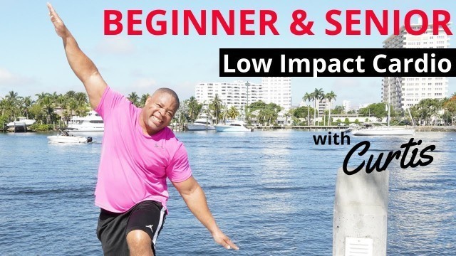 'BEGINNER & SENIOR Workout at home- Low impact cardio exercise for seniors & beginners + resistance'