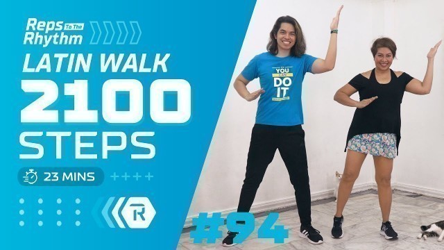 'FUN LATIN DANCE & WALK • 2100 Steps • Walking Workout #94 • Keoni Tamayo'