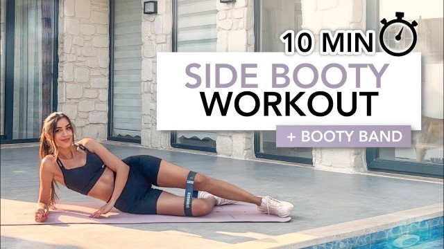 '10 MIN SIDE BOOTY WORKOUT (Gluteus Medius) | Fix Hip Dips & Get A Round Hourglass Butt | Eylem Abaci'