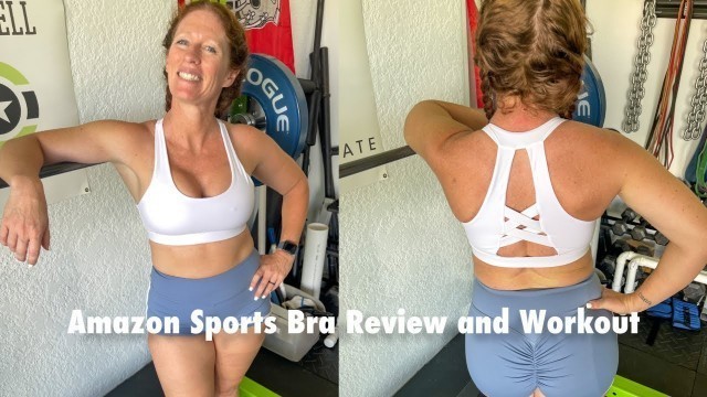 'Amazon White Sports Bra Review and Workout!'