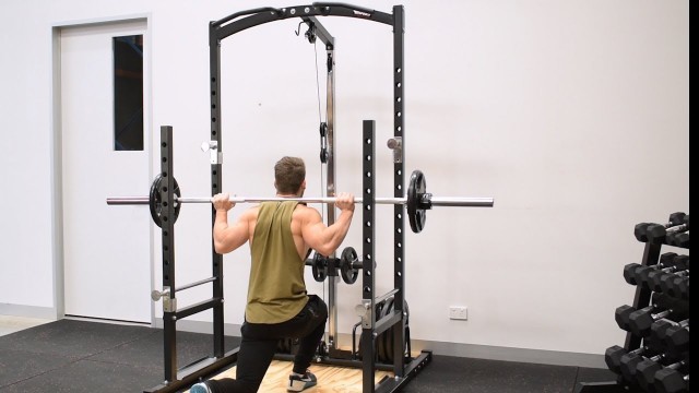 'Squat Rack with Lat Pulldown & Low Row Pulley Exercise Video | Impact Fitness IMPC985'